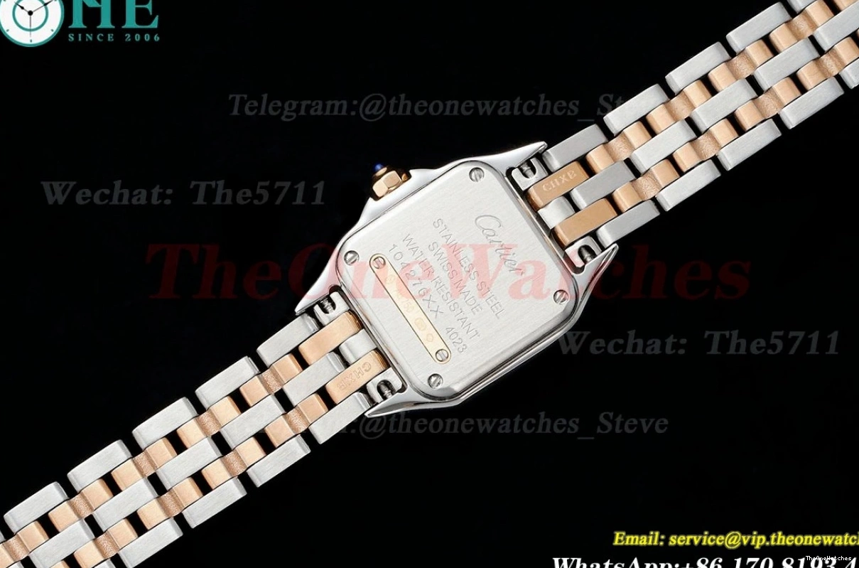 White RG Panthere AF Quartz Ladies Dia 22mm Secrete Small De SS 0521